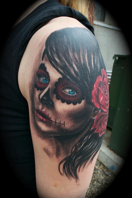 Ryan El Dugi Lewis - Day of the Dead Girl Blue Eyes Roses